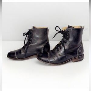 BED|STU Black Leather Men's Boots